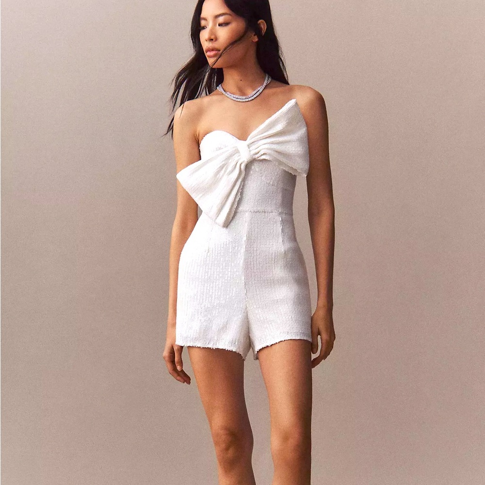 Hutch Lola Strapless Sequin Bow Romper
From Anthrologie NWT